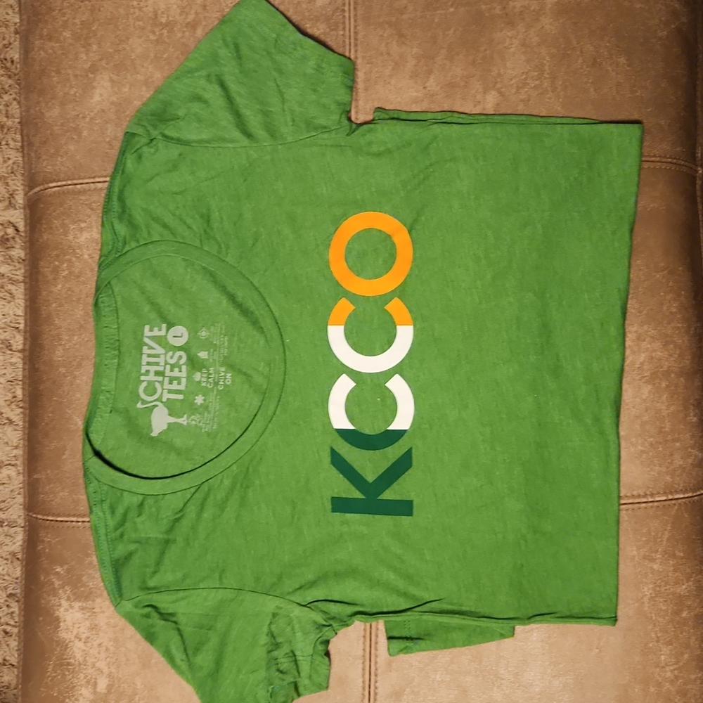 Women's fit green chive tshirt
